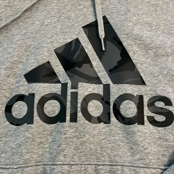 NWOT Adidas grey hooded sweatshirt - Picture 3 of 4